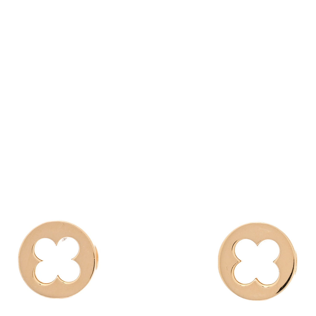 18K Yellow Gold Empreinte Ear Studs Earrings