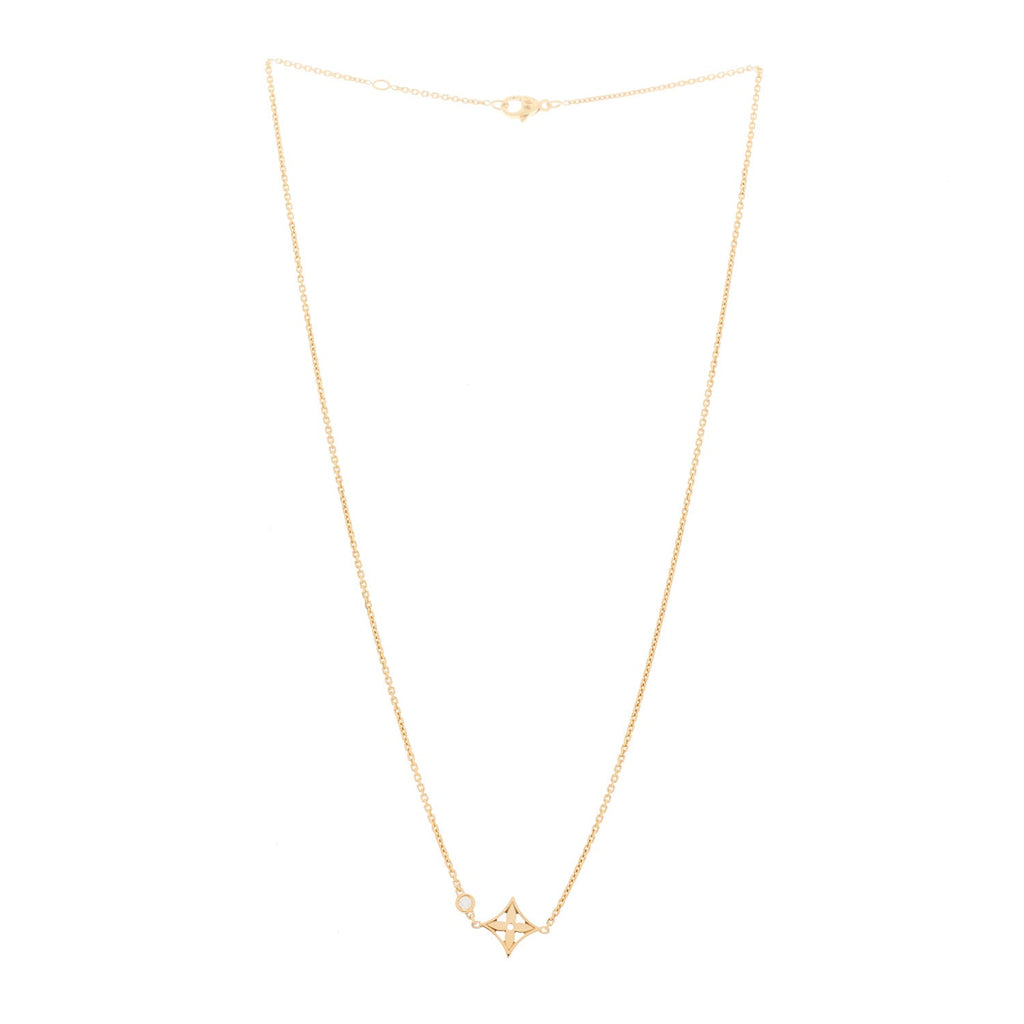 18K Pink Gold Diamond Idylle Blossom Pendant Necklace