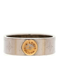 Brass Monogram Engraved Nanogram Ring S Palladium