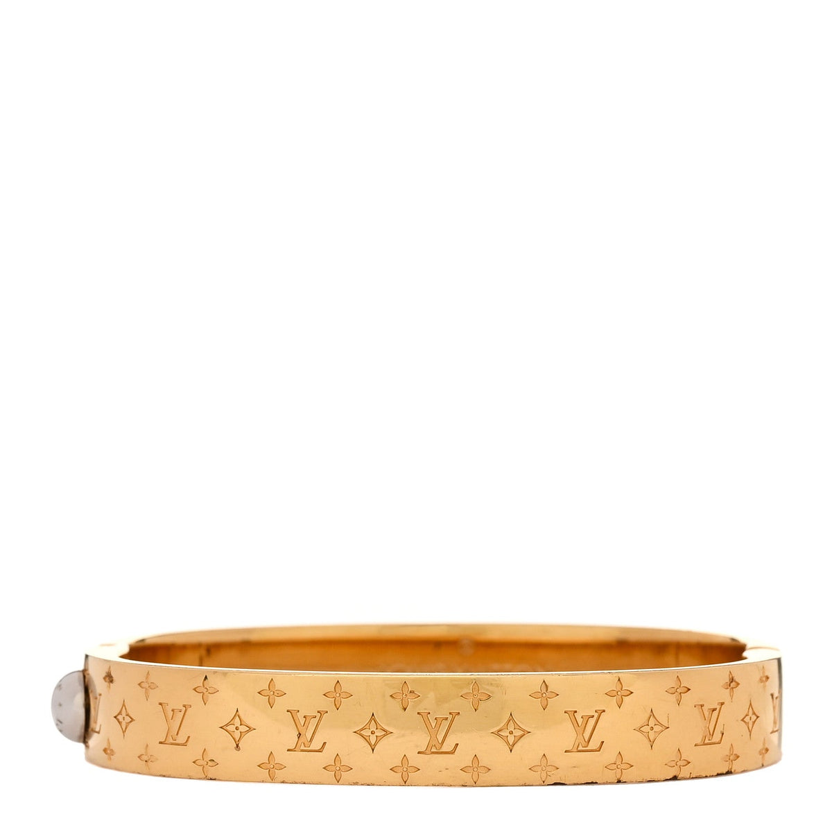 Brass Monogram Nanogram Cuff S Gold