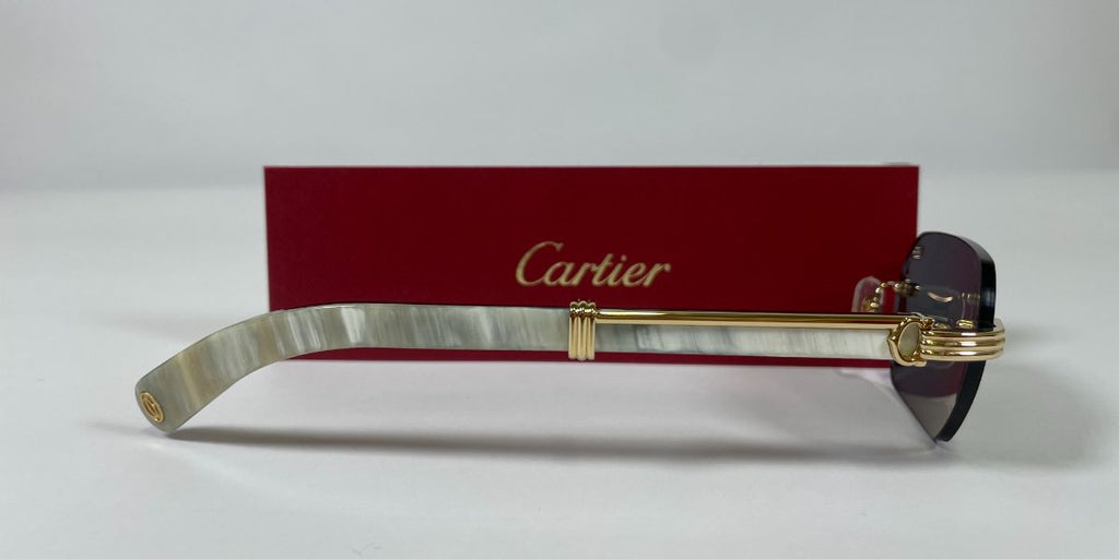 Cartier Buffalo Horn CT0362S 003 - As Seen On Timothée Chalamet & Joe Burrow