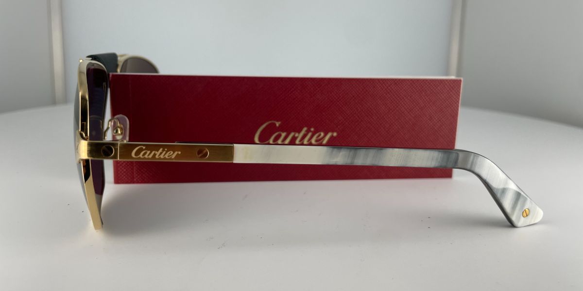 Cartier Buffalo Horn CT0389S 003 Polarised