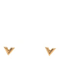 Brass Essential V Stud Earrings Gold