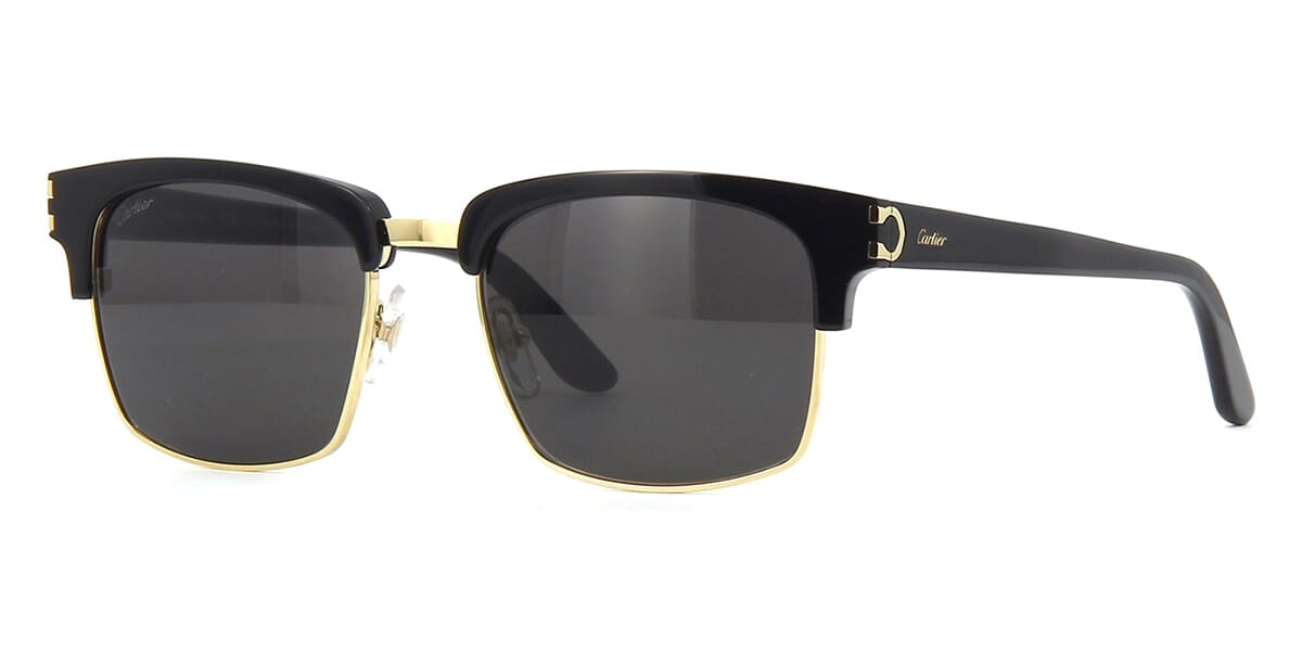 Cartier CT0132S 001 Black and Gold