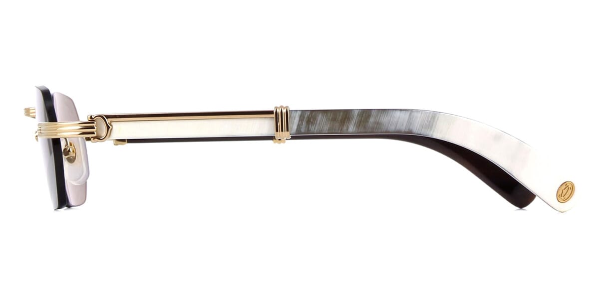 Cartier Buffalo Horn CT0362S 003 - As Seen On Timothée Chalamet & Joe Burrow